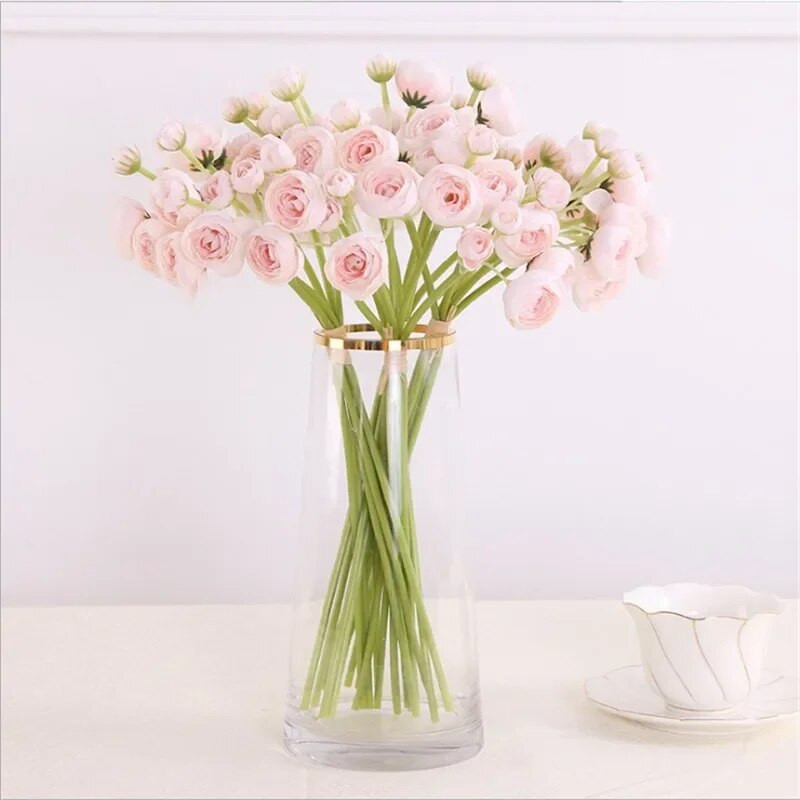 6 Mažos kamelijos vidaus svetainės stalo dekoravimas Dekoratyvinis gėlių modeliavimas Gėlių gėlių meninis dekoravimas