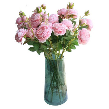 1 ΤΕΜ. Τεχνητό Λουλούδι Παιώνια Διακόσμηση Γάμου Δυτικό Τριαντάφυλλο Ψεύτικο λουλούδι Διακόσμηση τραπεζιού σαλονιού