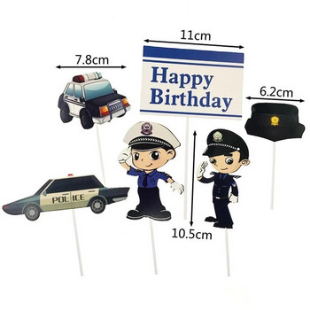 Μοτοσικλέτα Happy Birthday Cake Topper Συνδυασμός Car Cupcake Toppers Αγόρια Ανδρικά πάρτι γενεθλίων Γαμήλια Διακοσμήσεις τούρτας