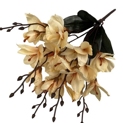 umelý kvet mangólie, 45 cm, svadobná dekorácia na domácu párty, vianočný darček, doplnky k hotelovému stolu, mečíky