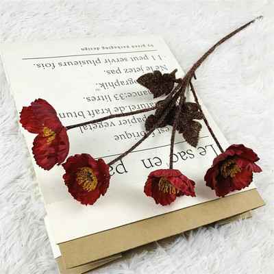 23"-os műmákos selyemvirágok otthoni dekorációhoz Esküvői virágok Műmákos virágkötészeti asztal központi szoba dekorációhoz