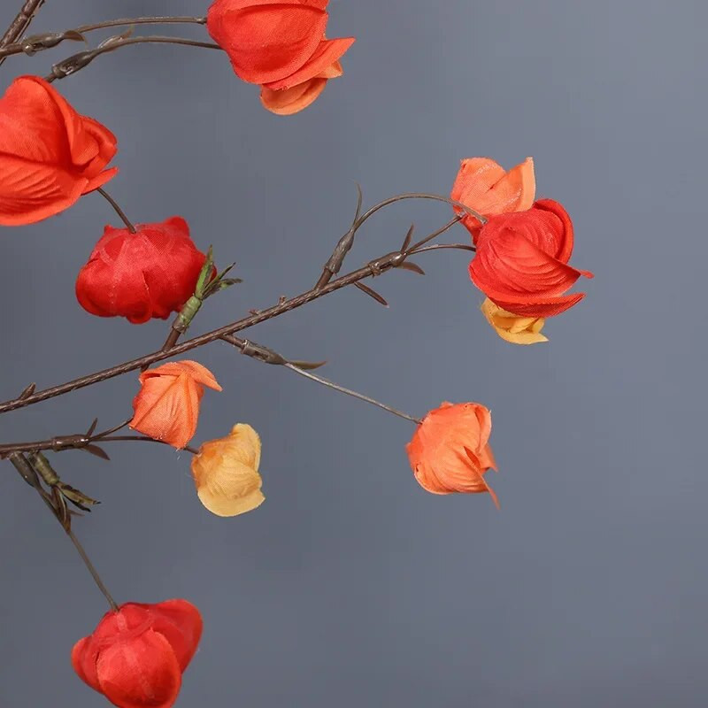 Dirbtinis Žibintas Gėlė Žibintas Vaisiai Šilko gėlė Vestuvių scena Gėlių kompozicija Minkštas prekybos centro dekoravimas