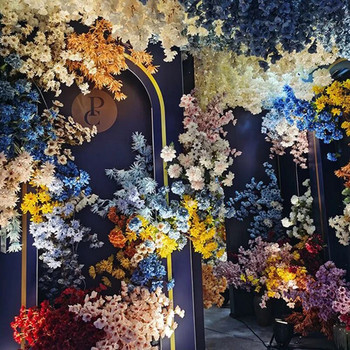 35-40cm Διακόσμηση Νυφικό Floral Διακόσμηση σπιτιού Διακοσμητικά λουλούδια Υάκινθος βιολετί λουλούδι τεχνητά λουλούδια Γάμος Πάρτι γενεθλίων