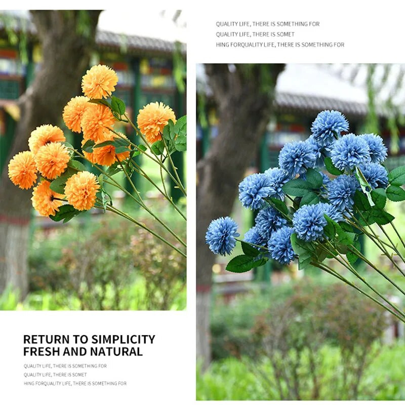 35-40 cm Dekor Menyasszonyi Virágos Otthoni Dekoráció Dísz Flores Jácint Lila Virág Művirágok Házassági születésnapi parti