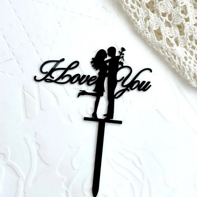 2024 INS Ακρυλική Καρδιά Mr & Mrs Groom Bride Cake Toppers For Women Lovers Γάμοι Αρραβωνιαστικοί Διακόσμηση τούρτας για το πάρτι του Αγίου Βαλεντίνου