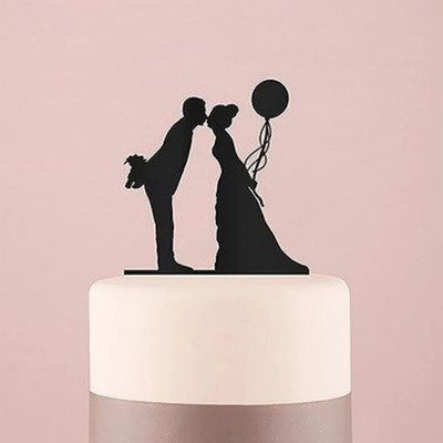 2024 INS Ακρυλική Καρδιά Mr & Mrs Groom Bride Cake Toppers For Women Lovers Γάμοι Αρραβωνιαστικοί Διακόσμηση τούρτας για το πάρτι του Αγίου Βαλεντίνου