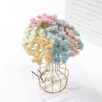 10 см мини пластмасов букет от изкуствени цветя за декор на домашна стая Сватбена украса Малка цветна градина Направи си сам аксесоари за венец