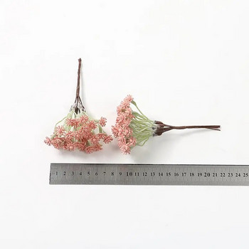 10 см мини пластмасов букет от изкуствени цветя за декор на домашна стая Сватбена украса Малка цветна градина Направи си сам аксесоари за венец