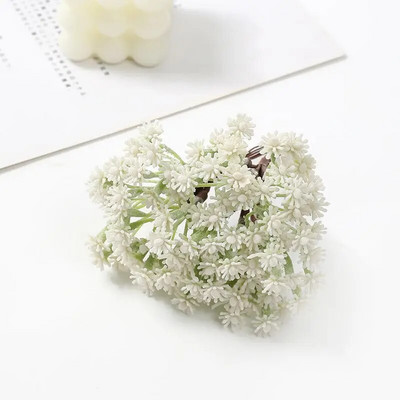 Mini plastični buket umjetnog cvijeća od 10 cm za uređenje kućne sobe Vjenčane dekoracije Mali cvjetni vrt Dodaci za vijence DIY