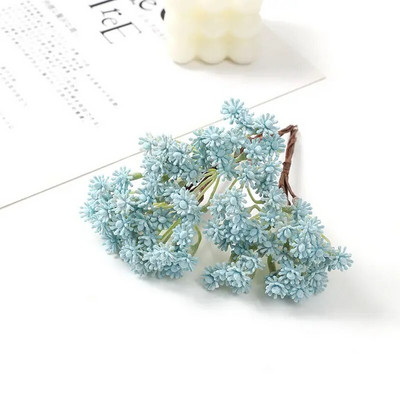 Mini plastični buket umjetnog cvijeća od 10 cm za uređenje kućne sobe Vjenčane dekoracije Mali cvjetni vrt Dodaci za vijence DIY