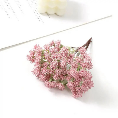 Mini plastični buket umjetnog cvijeća od 10 cm za uređenje kućne sobe Vjenčane dekoracije Mali cvjetni vrt Dodaci za vijence DIY