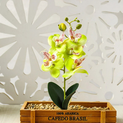 Hodvábne motýlie orchidey umelé kvety bonsai orchidea phalaenopsis kvetináč domáce svadobné dekorácie aranžmány umelé rastliny