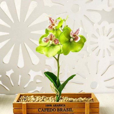 Hodvábne motýlie orchidey umelé kvety bonsai orchidea phalaenopsis kvetináč domáce svadobné dekorácie aranžmány umelé rastliny