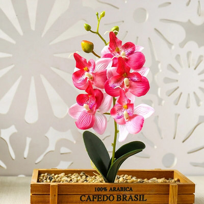 Hodvábne motýlie orchidey umelé kvety bonsai orchidea phalaenopsis kvetináč domáce svadobné dekorácie aranžmány umelé rastliny