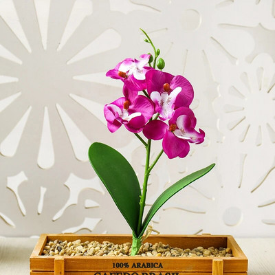 Hodvábne motýlie orchidey umelé kvety bonsai orchidea phalaenopsis kvetináč domáce svadobné dekorácie aranžmány umelé rastliny