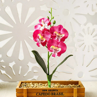 Hodvábne motýlie orchidey umelé kvety bonsai orchidea phalaenopsis kvetináč domáce svadobné dekorácie aranžmány umelé rastliny