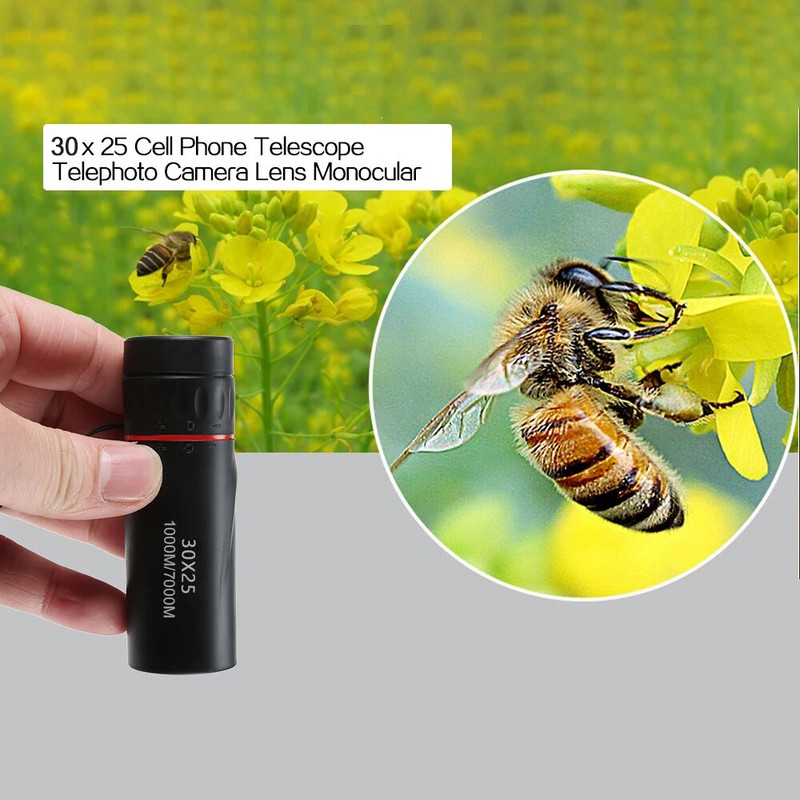 30x25 HD monokular vodootporan mini prijenosni teleskop 10x zum putni lovački monokular teleskop Zoomshot Telescopio monokular