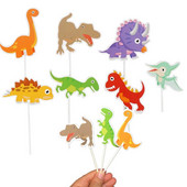 21 τμχ/σετ Cartoon Dinosaur Cupcake Toppers Dinosaur Theme Boy 1st Birthday Party Decoration Dino Theme Party Cake Topper