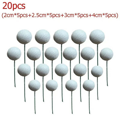 20 vnt. torto viršus auksinis sidabrinis rutulys su gimtadieniu torto dangtelis „pasidaryk pats“ keksiukų vėliavėlė Vestuvių kalėdinio rutulio dekoras Gimtadienio dekoravimas