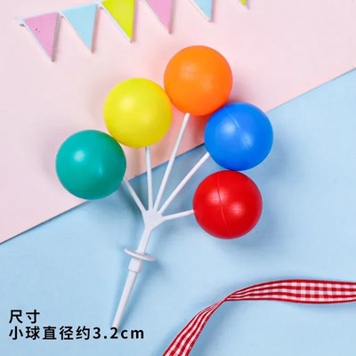 Farebné balónové ozdoby na tortu, kreatívne makaróny, farebná dekorácia na tortu, farebné cukríky, narodeninová ozdoba na muffiny, dekorácia torty