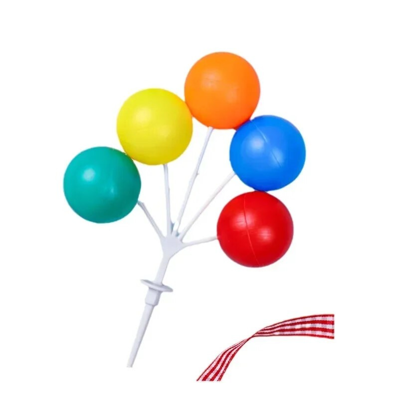 Farebné balónové ozdoby na tortu, kreatívne makaróny, farebná dekorácia na tortu, farebné cukríky, narodeninová ozdoba na muffiny, dekorácia torty