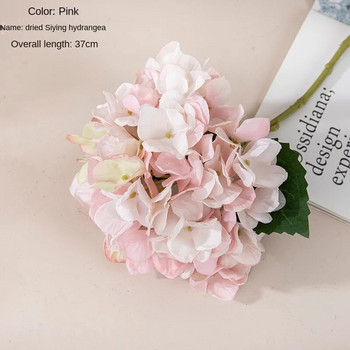 Μίνι ορτανσία 37cm Τεχνητό λουλούδι Μονόκλαδο Διακόσμηση Ορτανσίας Μπουκέτο χεριού γάμου Τριαντάφυλλο τοίχου Ψεύτικο λουλούδι Διακόσμηση σπιτιού