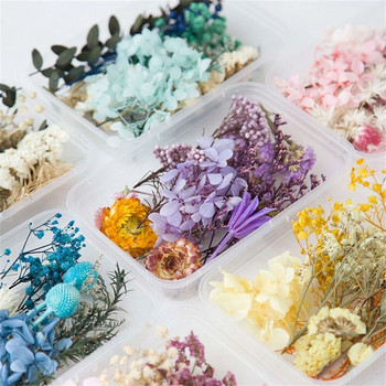 Creative Dried Flower Box Festival Party Aromatherapy Κερί εποξειδικής ρητίνης κρεμαστό κολιέ Κοσμήματα κατασκευής χειροτεχνίας DIY αξεσουάρ
