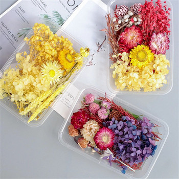 Creative Dried Flower Box Festival Party Aromatherapy Κερί εποξειδικής ρητίνης κρεμαστό κολιέ Κοσμήματα κατασκευής χειροτεχνίας DIY αξεσουάρ