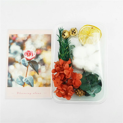 Kreativna kutija sa suhim cvijećem Festivalska zabava Aromaterapijska svijeća Ogrlica s privjeskom od epoksidne smole Izrada nakita Zanati DIY dodaci