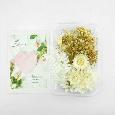 Kreativna kutija sa suhim cvijećem Festivalska zabava Aromaterapijska svijeća Ogrlica s privjeskom od epoksidne smole Izrada nakita Zanati DIY dodaci