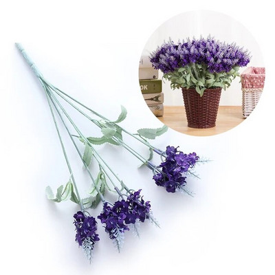 10 galvučių/šakų Dirbtinė levandų gėlė, šalčiui atspari gėlė, lauko namų vestuvių sodo dekoras Levandų vestuvių dekoras