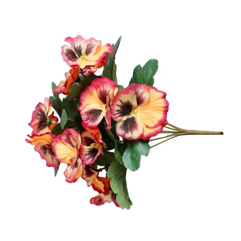 1 buc. panseluță cu flori artificiale grădină DIY scenă petrecere acasă nuntă artizanat decorare pânză nunți parcuri flori artificială panseluță