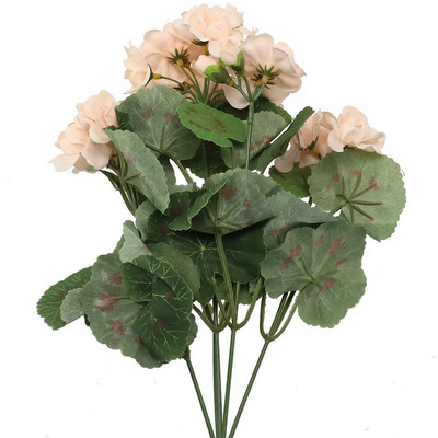 Nou 1 buchet de flori artificiale geranium roșu roz plante flori artificiale decor acasă pentru petrecere acasă decorațiuni de nuntă de iarnă