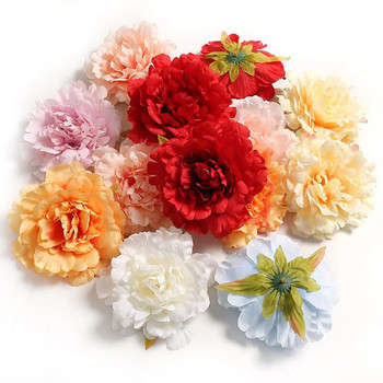 Μεγάλο τεχνητό λουλούδι παιώνιας 14 εκατοστών Μεταξωτό τριαντάφυλλο υψηλής ποιότητας για γαμήλιο πάρτι Διακόσμηση σπιτιού DIY στεφάνι δώρου Clip Art Flower