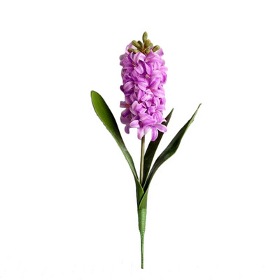 Dirbtinis hiacintas PE Hyacinthus Orientalis imitacinės gėlės Plastikinė Real Touch medžiaga: PE romantiškos ir šiltos dekoracijos