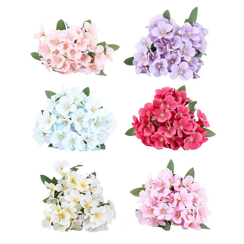 Dirbtinės gėlės begonijos gėlių augalo dekoravimas Svetainės netikra gėlė vestuvių stalo vakarėliui Vaza namų dekoravimui