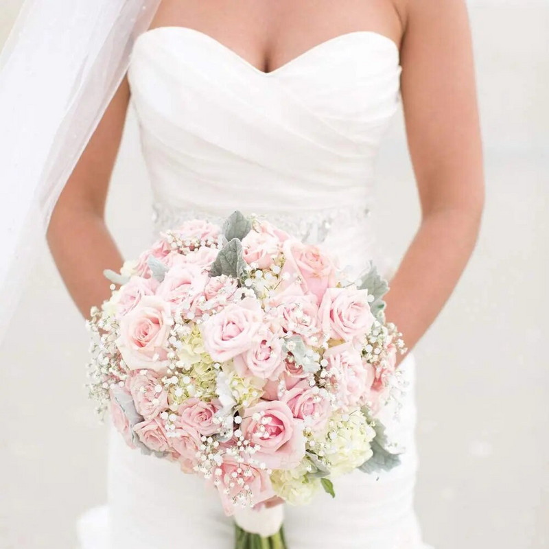 1/3/5 vnt Kūdikių kvėpavimas Dirbtinių gėlių puokštė Plastikinės Gipsophila netikros gėlės namų dekoravimui Vestuvių dekoravimo priedai