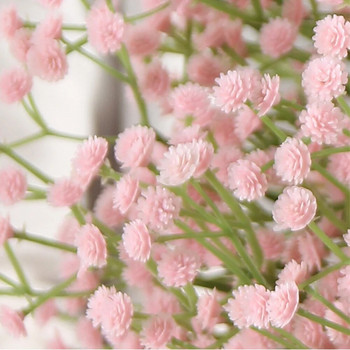 108 глави 63 см бебешки дъх изкуствени цветя пластмасови гипсофила Направи си сам флорални букети за ръчно изработени сватбени парти декорация на дома