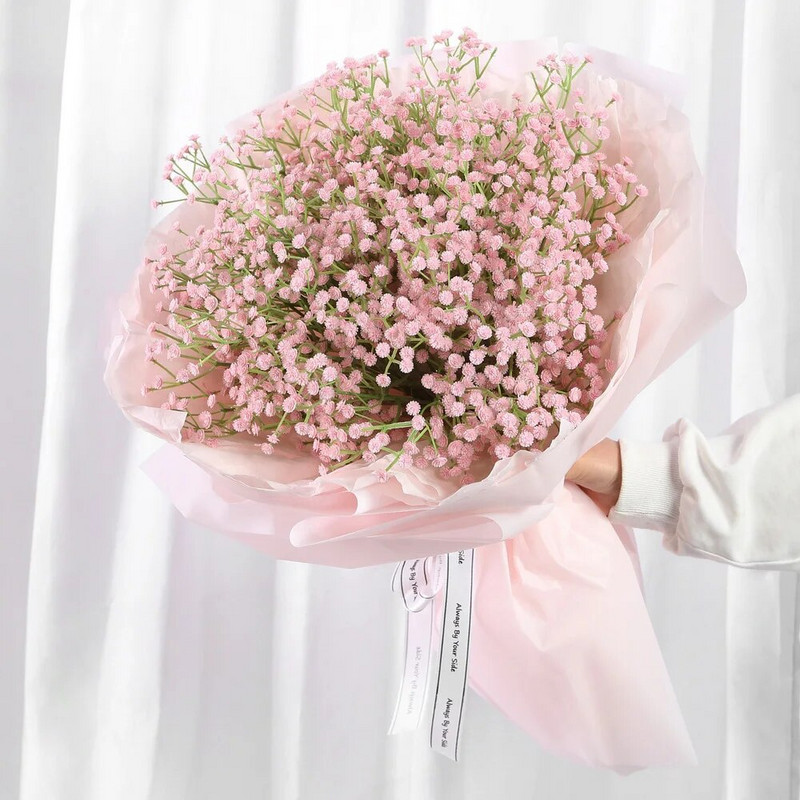 108 galvos 63 cm Kūdikių kvėpavimas Dirbtinės gėlės Plastikinės Gypsophila DIY gėlių puokštės rankų darbo vestuvių vakarėliui namų dekoravimui