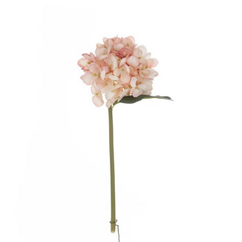 Изкуствен цветен клон хортензия с фалшиви листа копринени цветя за домашна сватбена градина Направи си сам букет декорации Флорес