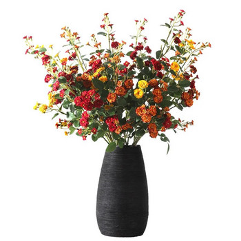 73cm Τεχνητό Πολυκέφαλο Μικρό Τριαντάφυλλο Μπουκέτο Διακόσμηση Σπίτι Γάμου Κρατώντας Διακοσμητικό λουλουδιών Plantas Artificiales