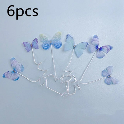 3D Butterfly Happy Birthday Cake Topper Diamond Butterfly Weddind Party Cake Topper Διακόσμηση τούρτας του Αγίου Βαλεντίνου Baby shower