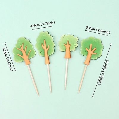 Cake Topper Pastoral Farm Life Lovely Small Vegetable Corn Carrot Mushroom Tree Kids Birthday Happy Party Διακόσμηση τούρτας