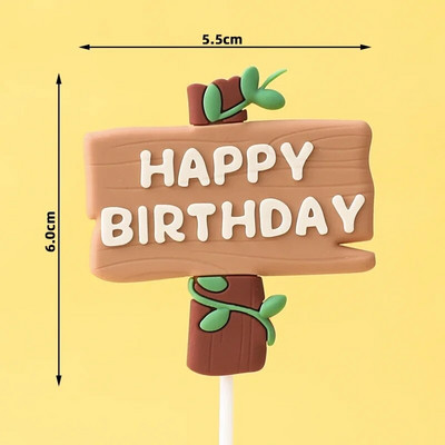 Cake Topper Pastoral Farm Life Lovely Small Vegetable Corn Carrot Mushroom Tree Kids Birthday Happy Party Διακόσμηση τούρτας