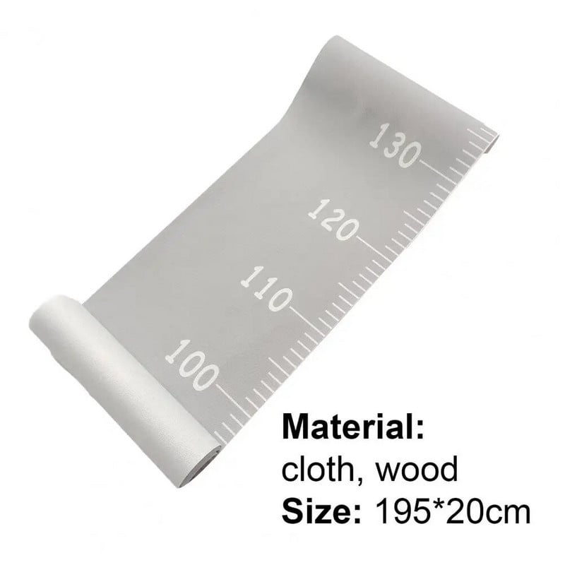 Nordic Kids kabanti augimo diagrama Nuimama vienspalvė vaikų ūgio matavimo liniuotė, skirta svetainės vaikų kambario sienų dekoravimui