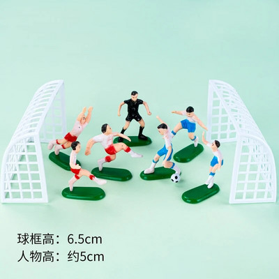 Futball témájú születésnapi tortadíszítési kellékek Sportoló torta dekoráció Fiúk kedvence Foci tematikus buli Boldog labdarúgó születésnapot