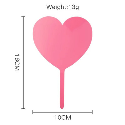 Skaidrus apvalus „pasidaryk pats“ gimtadienio torto užpilas, akrilas, rožinis, juodas, širdelės vestuvinis tortas, skirtas vaikų gimtadienio tortų dekoravimui