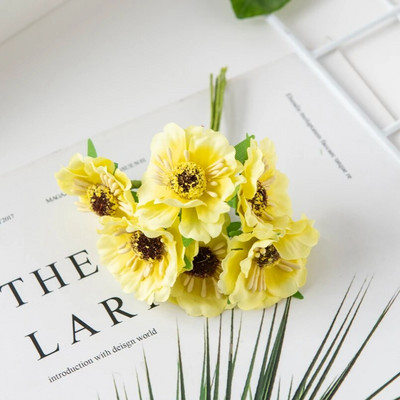 60vnt Šilkinės vyšnios Kalėdų papuošalai Namų kuokelis Mini Puokštė Vestuvių Pasidaryk pats girlianda Dirbtinės gėlės Scrapbooking amatams