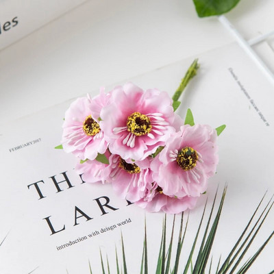 60vnt Šilkinės vyšnios Kalėdų papuošalai Namų kuokelis Mini Puokštė Vestuvių Pasidaryk pats girlianda Dirbtinės gėlės Scrapbooking amatams