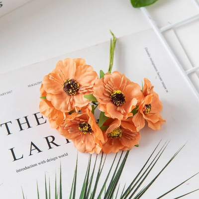 60vnt Šilkinės vyšnios Kalėdų papuošalai Namų kuokelis Mini Puokštė Vestuvių Pasidaryk pats girlianda Dirbtinės gėlės Scrapbooking amatams